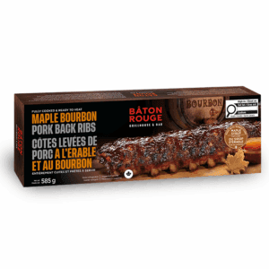 Côtes levées de porc à l'érable et au bourbon