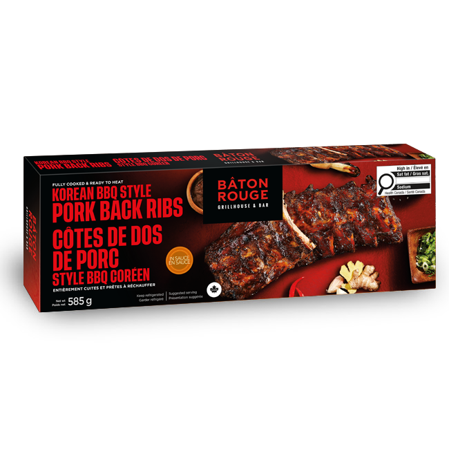 Côtes de dos de porc style BBQ Coréen