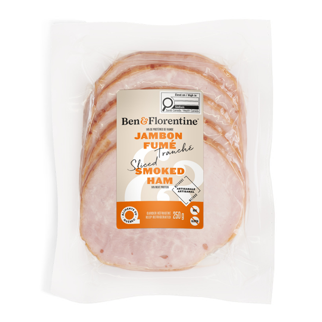 Jambon fumé tranché