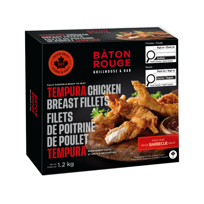 Filet de poitrine de poulet Tempura