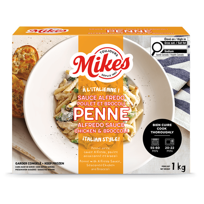 Penne sauce Alfredo poulet et brocoli