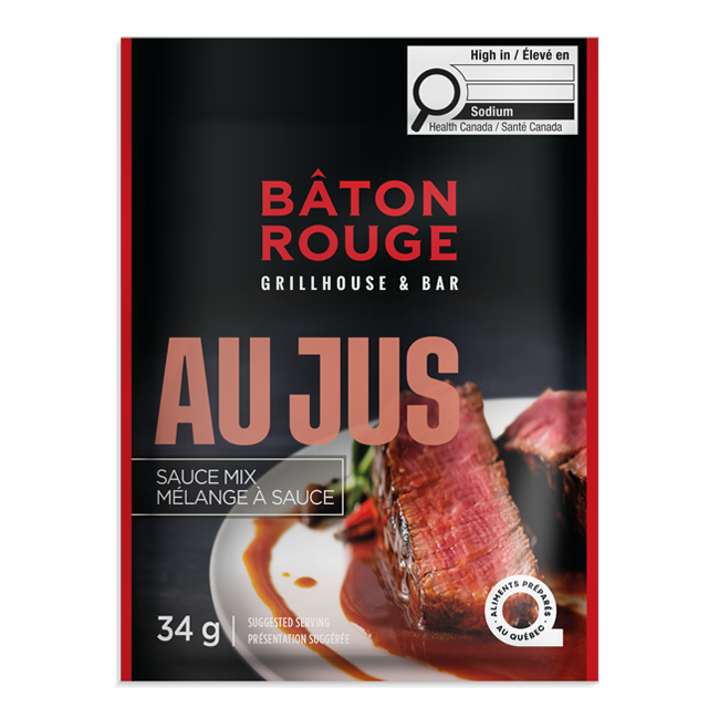 Sauce en sachet au jus