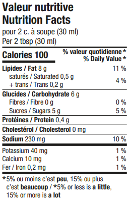 Vinaigrette Tamarin et Lime