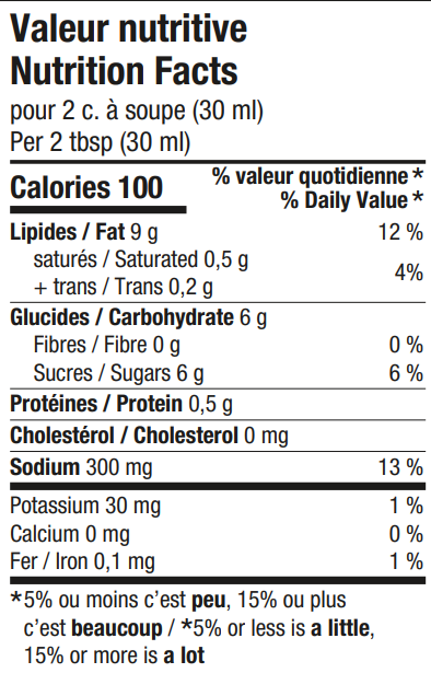 Sesame Dressing Thaï Express