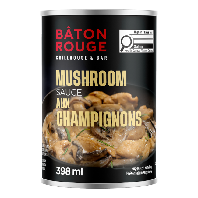 Sauce aux champignons en canne